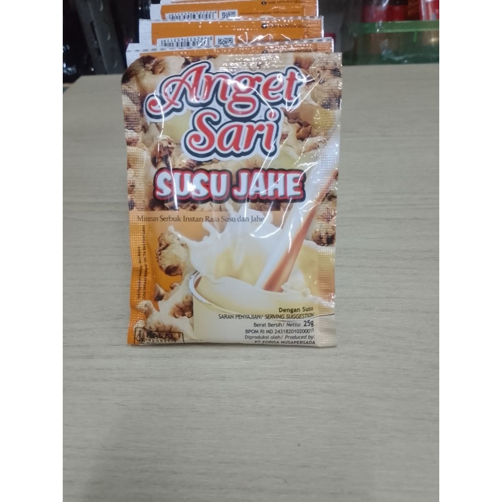 SUSU JAHE ANGET SARI 1RENCENG ISI 10PCS / ANGET SARI SUSU JAHE