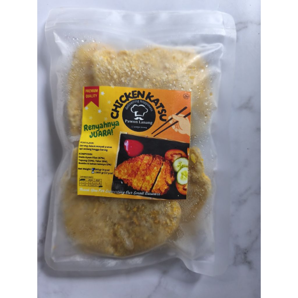 

CHICKEN KATSU (ISI 4 PCS = 360 GR) - HOMEMADE FROZEN FOOD - MAKANAN BEKU SIAP SAJI