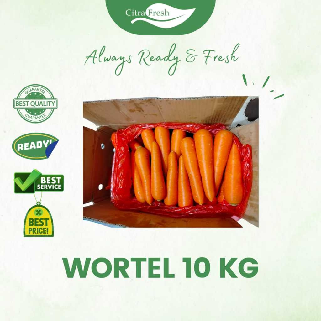 CITRA FRESH - Wortel Brastagi / Wortel Import 10 Kg - Selalu Ready dan Fresh