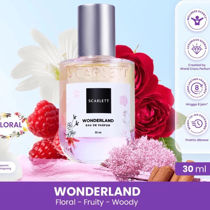 Scarlett Whitening Eau De Parfum 30ml Original  (With Box) Wonderland