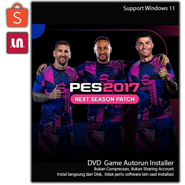 Pro Evolution Soccer 2017 - PES 2017 : Full Patch - PC DVD Game Autorun Installer