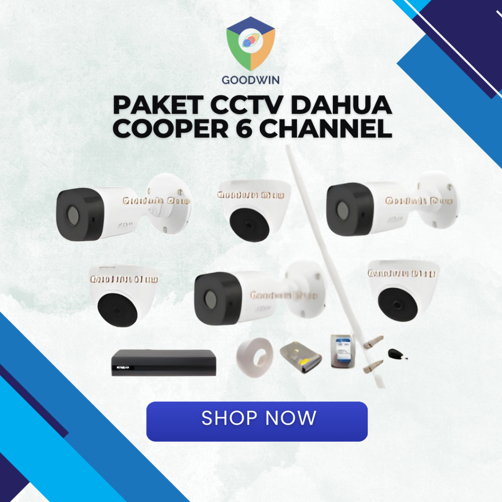 PAKET INSTALASI CCTV DAHUA 6 COOPER KAMERA.CCTV 6 CHANNEL.CCTV DEPOK