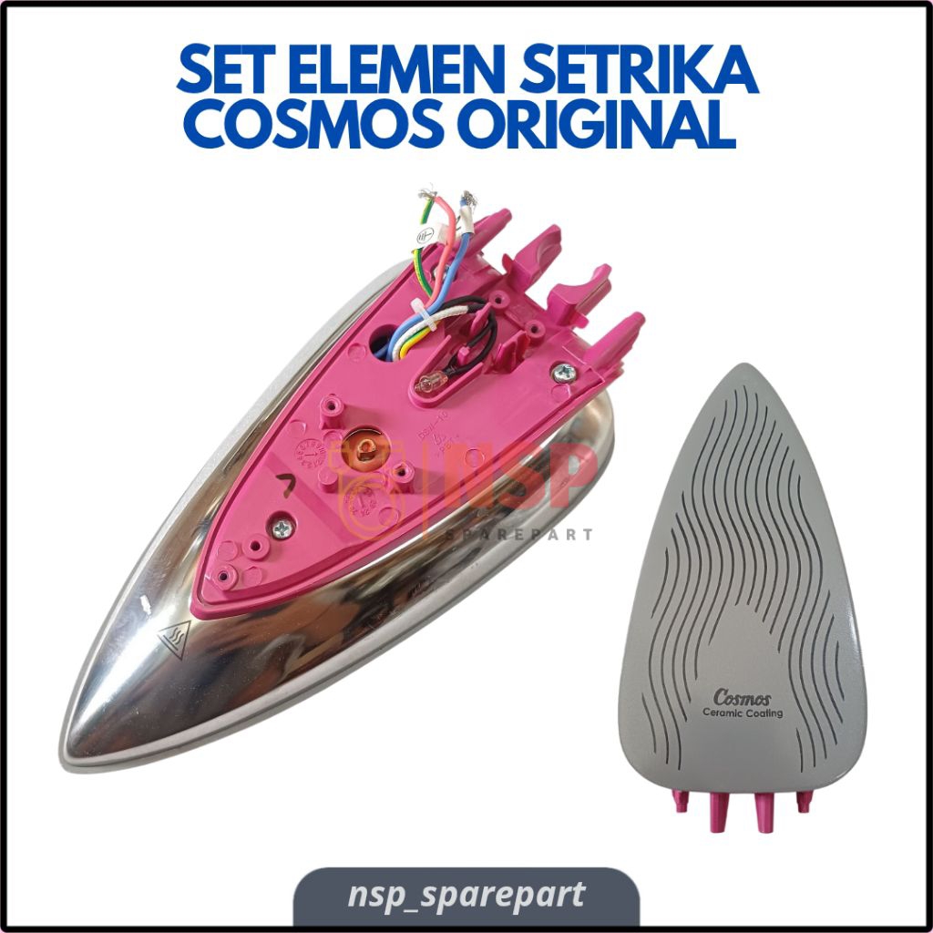 SET ELEMEN SETRIKA COSMOS ORIGINAL BAHAN KERAMIK