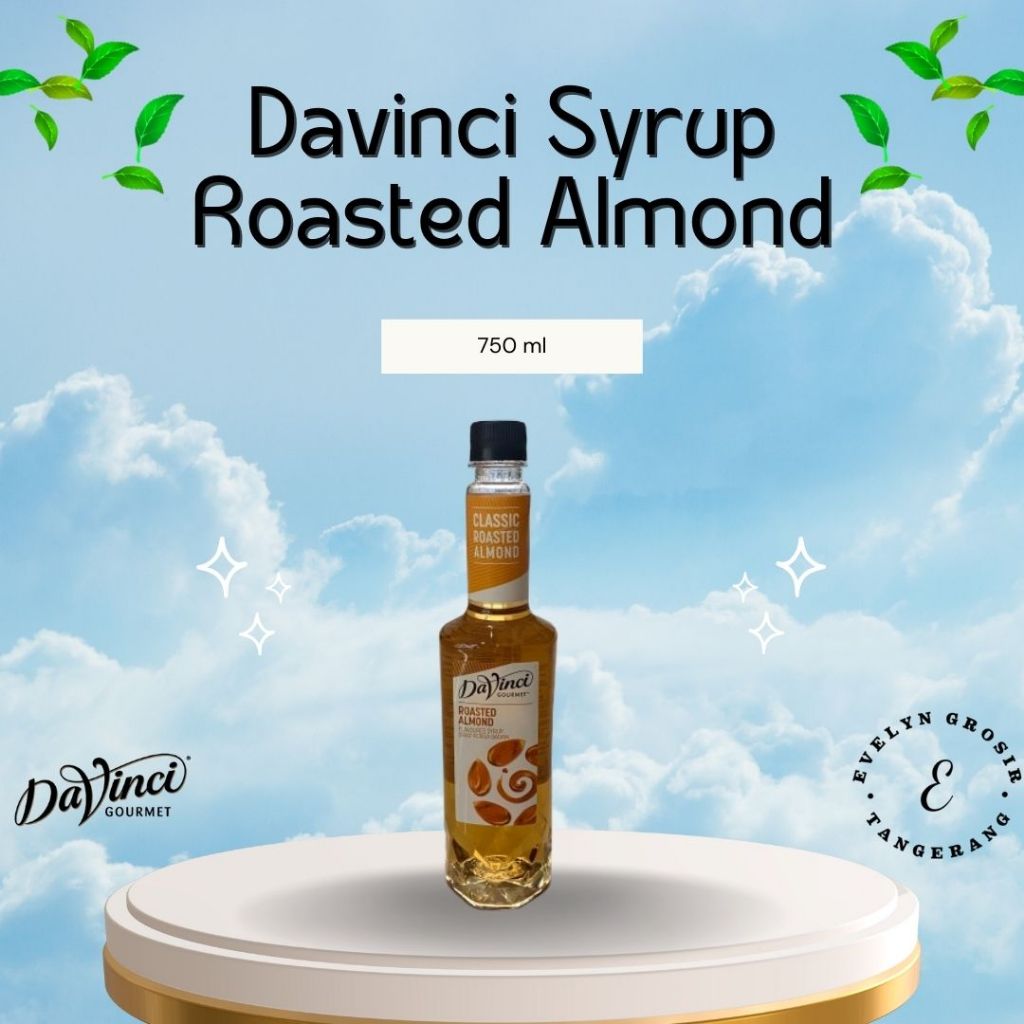 

Davinci Syrup Roasted Almond 750 ml - Sirup Rasa Kacang Almond Panggang