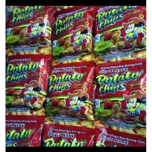 Snack jadul potato chips krenyes kemasan renteng