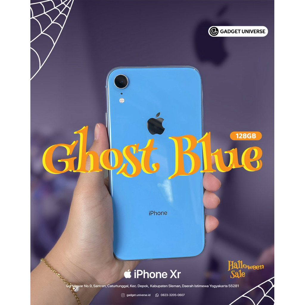 iPhone Xr 128Gb Beacukai Fullset Mulus no Minus