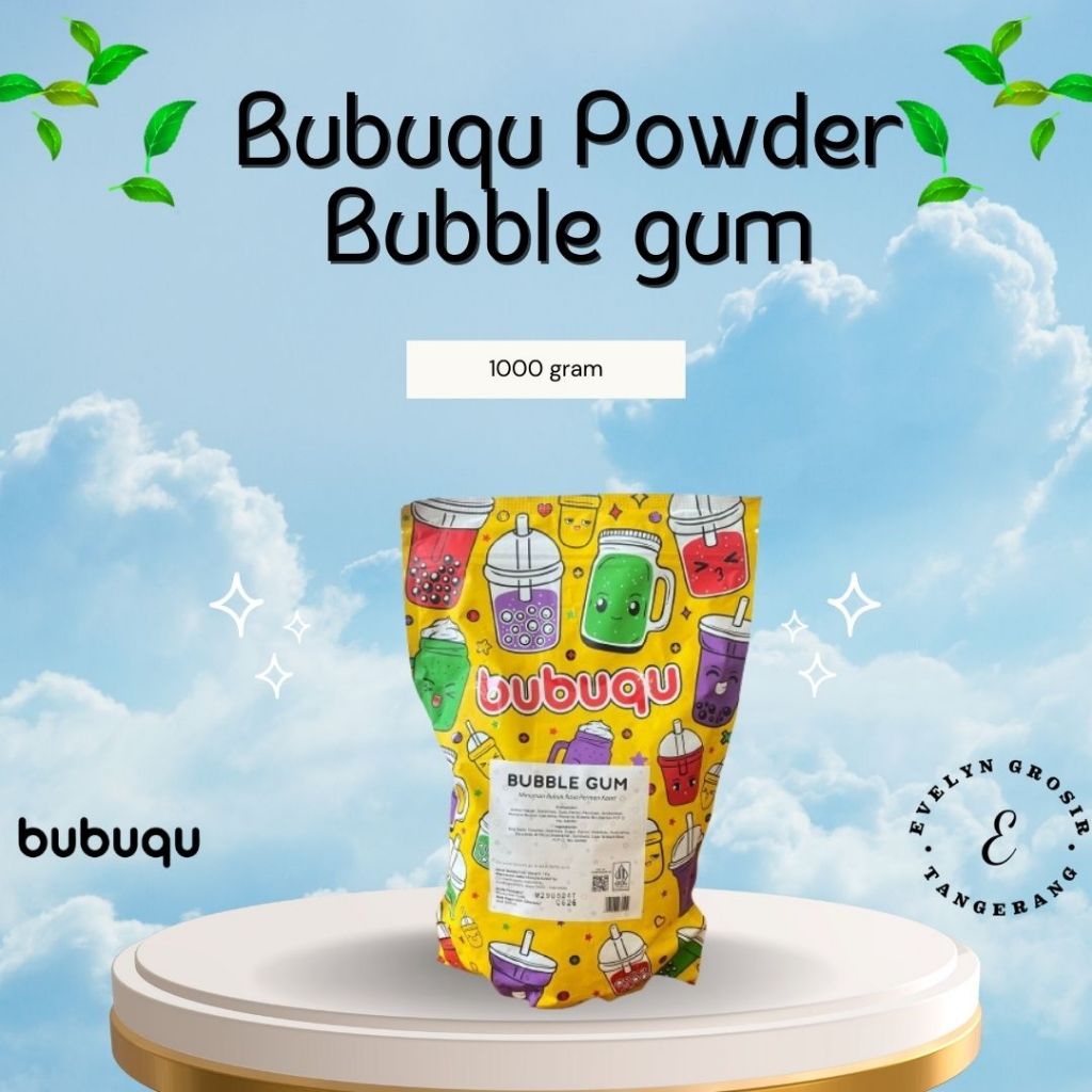 

Bubuqu Powder Drink Bubble Gum - Bubuk Minuman Permen Karet 1 Kg