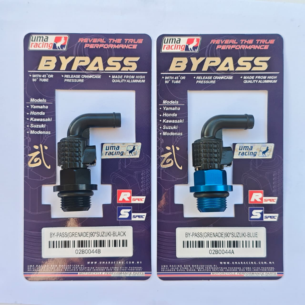 UMA RACING BYPASS TUTUP OLI SUZUKI SATRIA FU GSX ORIGINAL 90 DERAJAT