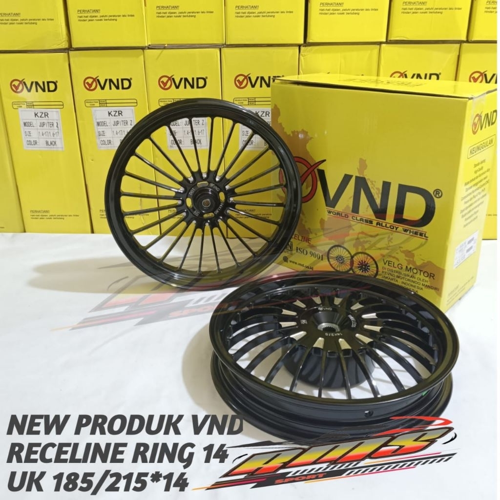 VELG VND RACELINE PREMIUM PALANG V 185*14 215*14 VARIO 125 150 160 KZR STYLO 160 BEAT SCOOPY GENIO