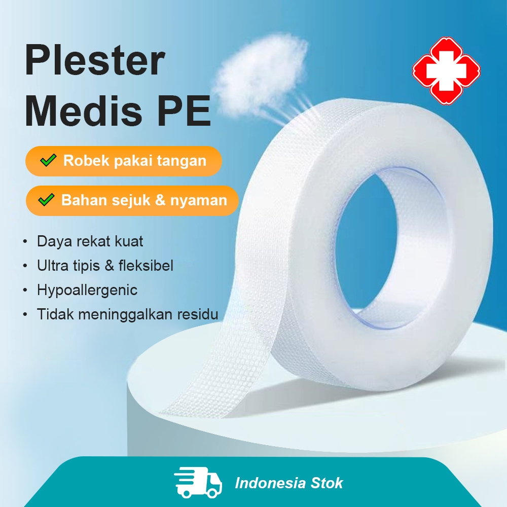 Plester Medis Transparan Micropore Perban Surgical Pe Tape Plester Putih Microporous