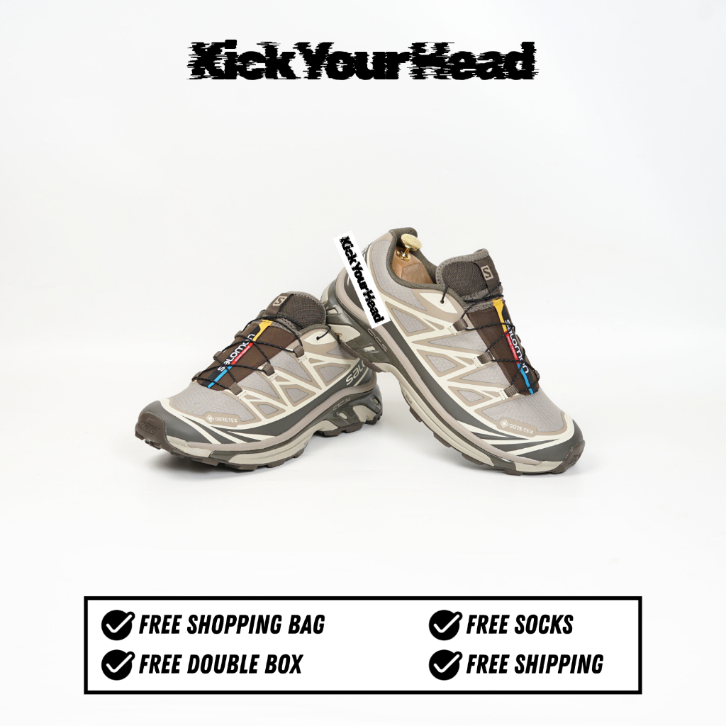 Sepatu XT-6 Vintage Khaki Goretex 100% Bnib