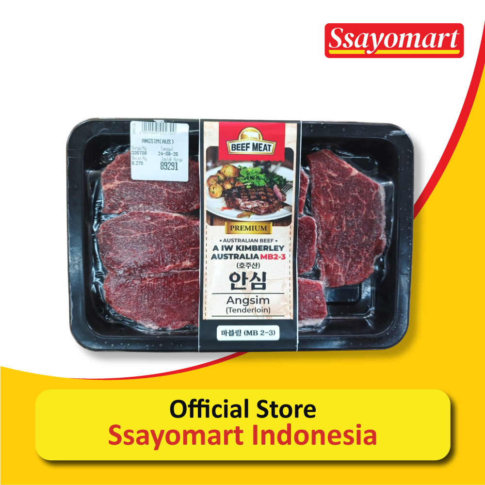 

DAGING SAPI PREMIUM / AUSTRALIAN BEEF A IW KIMBERLEY AUSTRALIA MB2-3 / ANGSIM TENDERLOIN 300GR