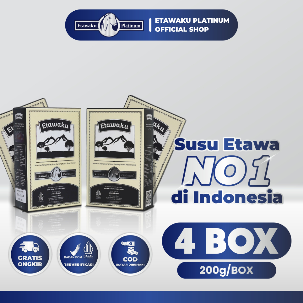 

Paket Istimewa 4 Box Etawaku Platinum / Susu Etawaku Platinum