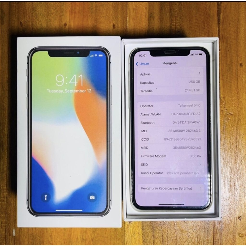 IPHONE X 256 EX INTER IMEI KEMENPERIN