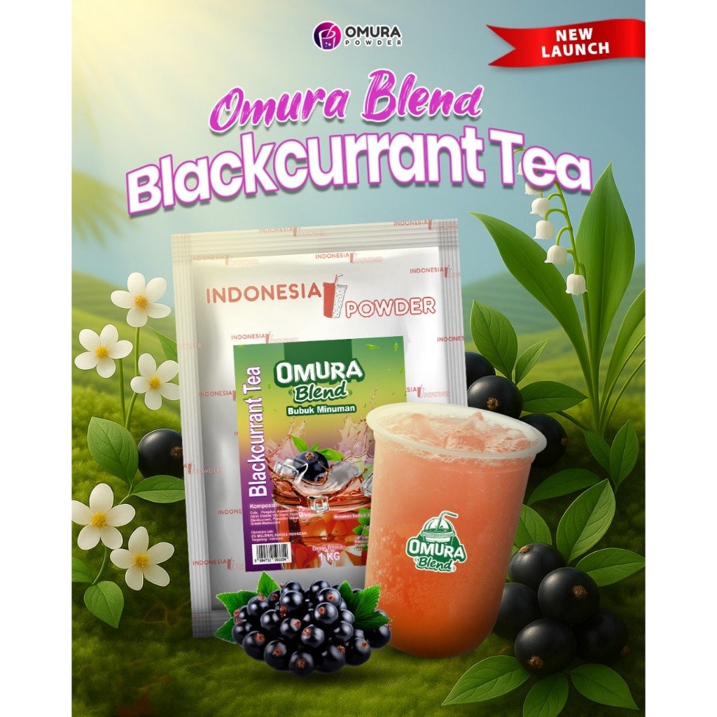 

BLEND Bubuk Minuman Premium Rasa Blackcurrant Tea / Teh Anggur Blackcurant 1 Kg & 500 Gram Mengandung Gula Dan Krimer Indonesia Powder