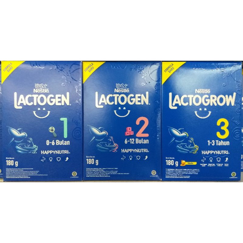 Nestle Lactogen & Lactogrow Susu Formula Bayi & Anak Tahap 1 (0-6 Bulan) Tahap 2 (6-12 Bulan) Susu P