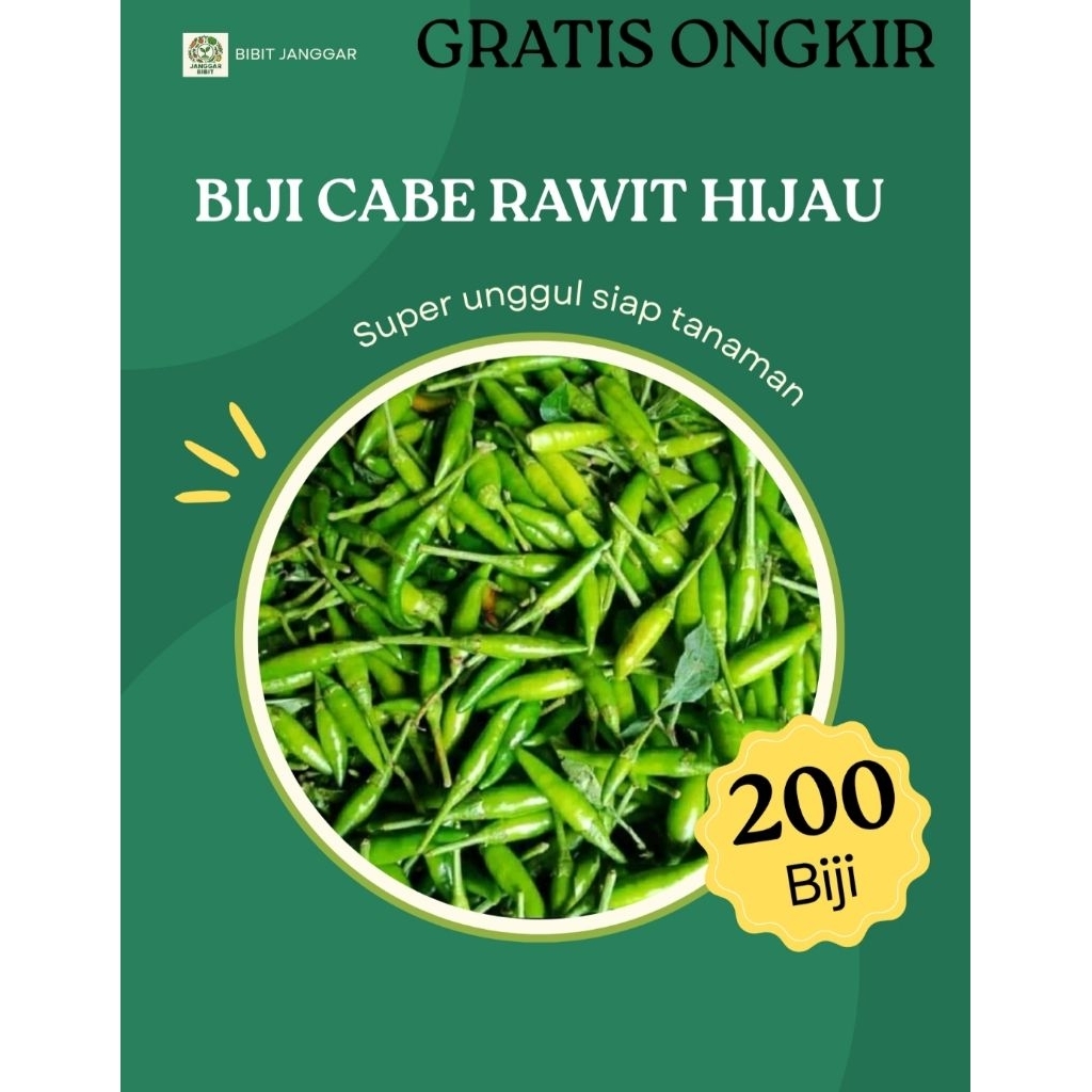 200 BIJI CABE RAWIT HIJAU UNGGUL