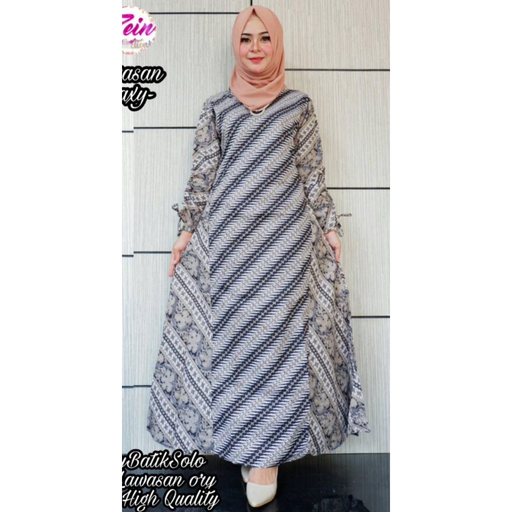 gamis katun batik solo