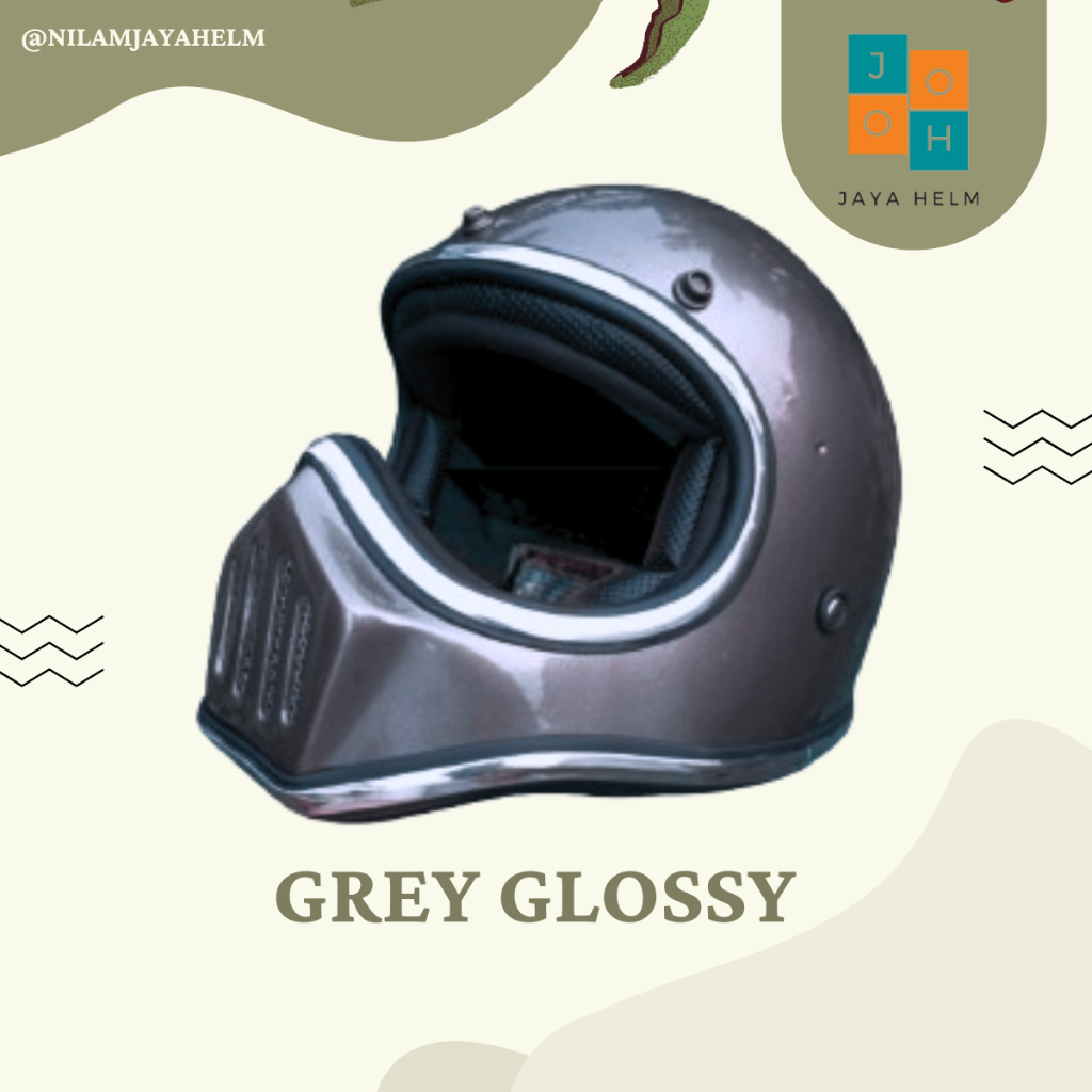 HELM CAKIL CUSTOM RETRO