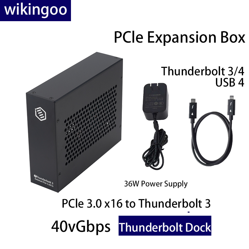 Thunderbolt4/USB4 eGPU Box GPU External PCIe 5.0 Support RTX/AMD untuk Laptop/NUC