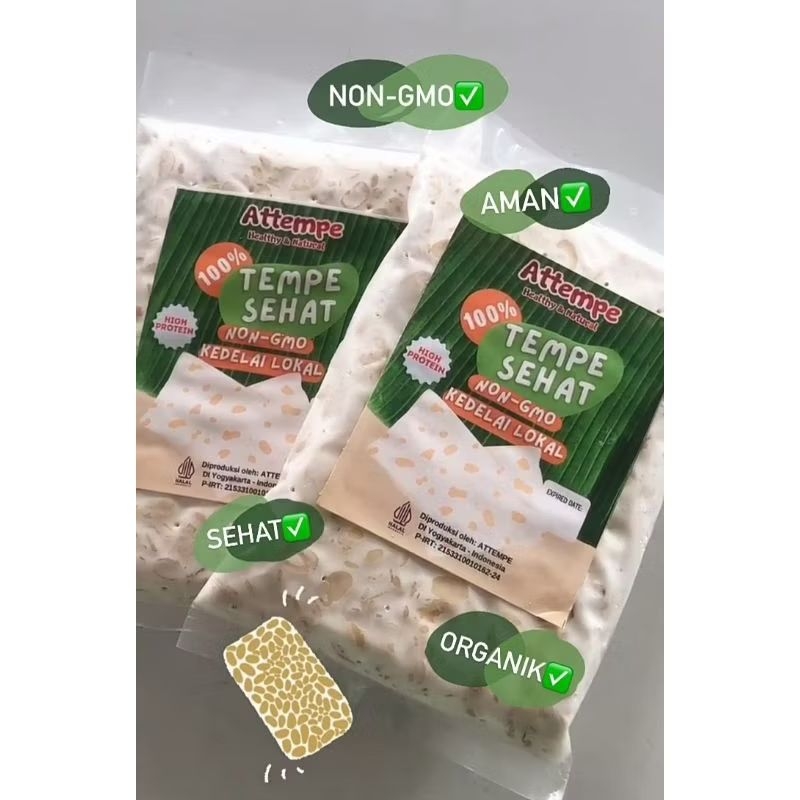 tempe organik kedelai lokal non gmo