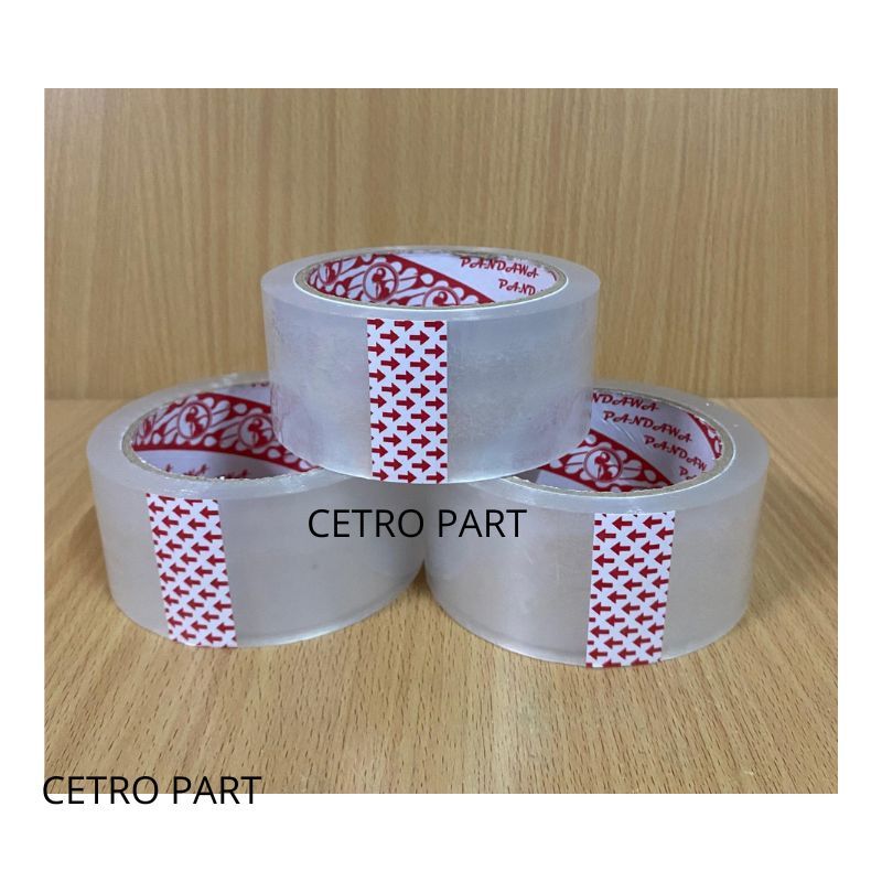 

Jual Murah Lakban Pandawa Perekat OPP Untuk Packing Uk. 45mm x 90Y Clear Honey / Bening