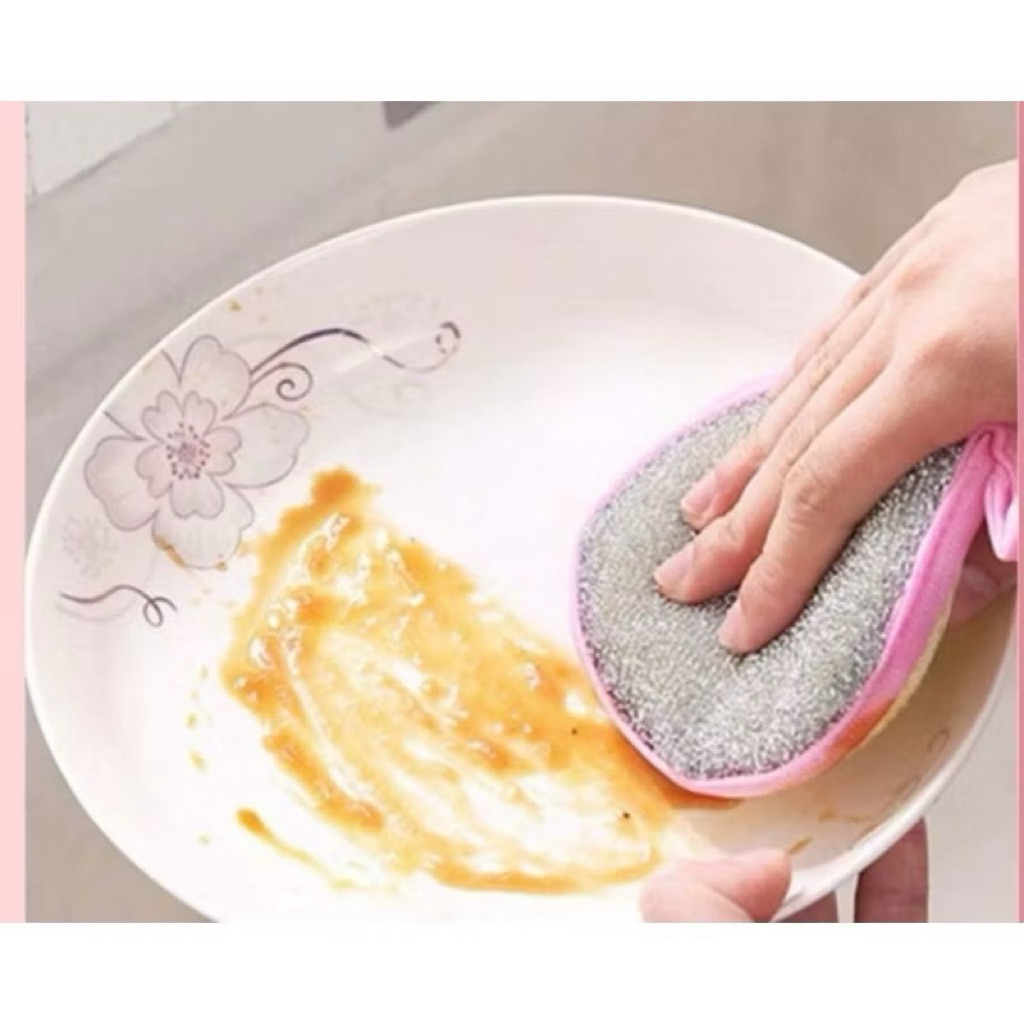 Spons Cuci Piring Dua Sisi Kawat Cuci Piring Busa Pencuci Piring Busa Cuci Piring 2 Sisi Busa Kawat