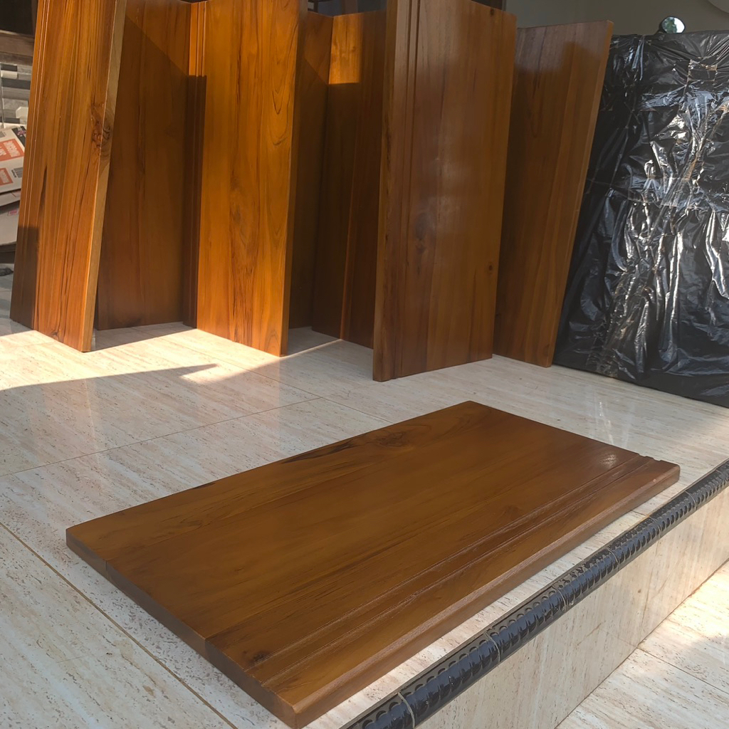 anak tangga kayu jati custom ukuran