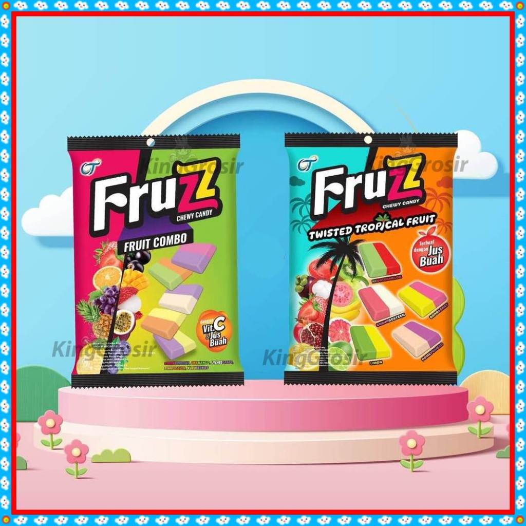 

Fruzz Chewy Candy Isi 88gr Permen Lunak Rasa Buah