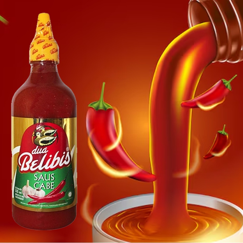 

Dua Belibis Saus Cabe Botol PET 535 ml Saos Sambal