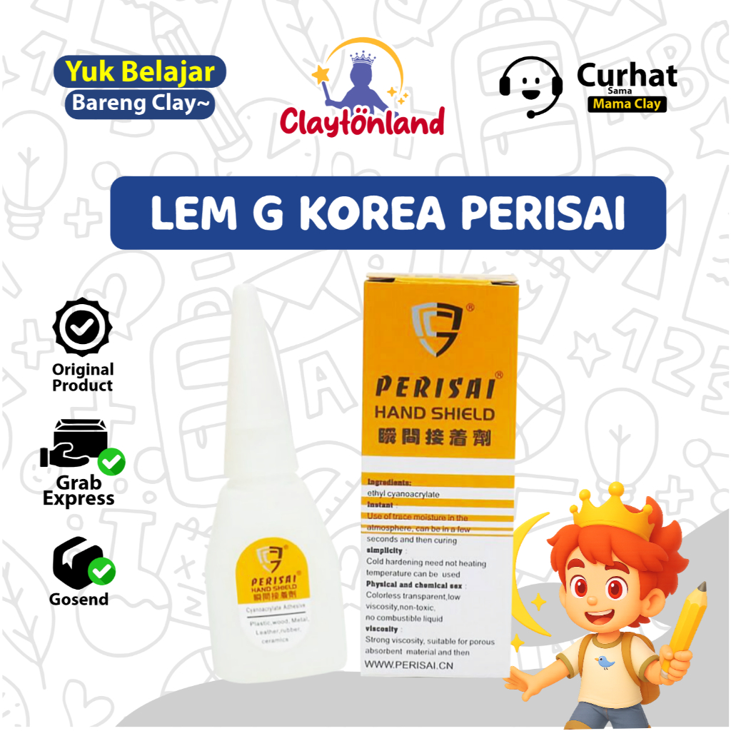 

Lem Korea Perisai (1pcs) / Lem Korea G Perisai Serbaguna Super Kuat Original Lem G Lem Korea Original Lem Cina Lem Kuat