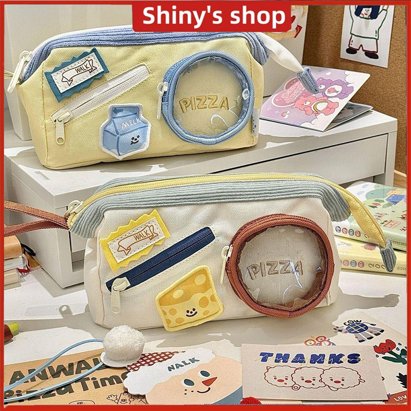 

Kotak pensil susu bernilai tinggi untuk anak perempuan, kotak alat tulis sekolah dasar baru untuk siswa sekolah menengah, kotak pensil multi-lapis berkapasitas besar