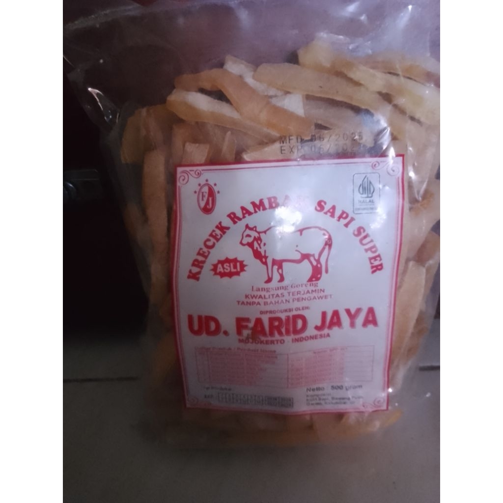 Rambak kulit sapi Farid Jaya (stik tebal), Mojokerto