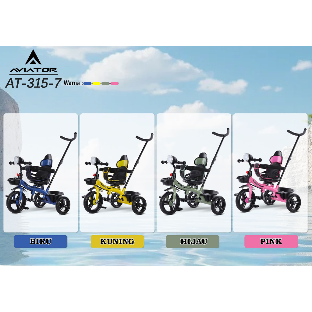 SEPEDA ANAK EXOTIC RODA TIGA ET 603-7-8 // AT-315-7 // AT 308-7 SEPEDA ANAK 1-4TAHUN