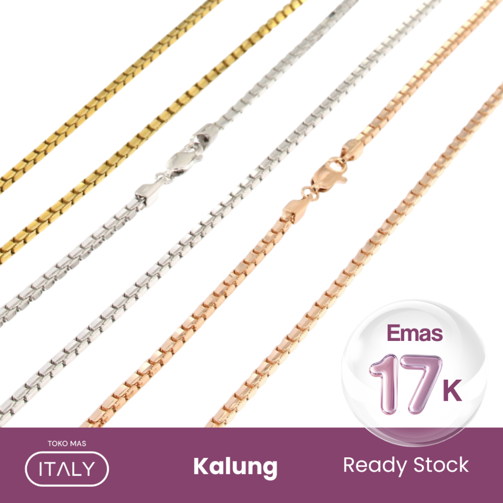 Kalung Rantai Emas Santa Italy 16K & 17K