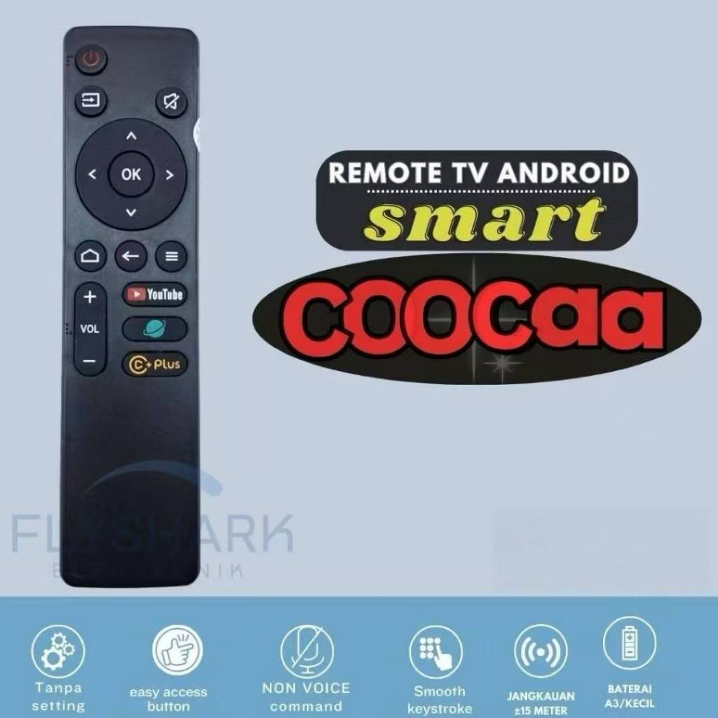REMOTE SMART ANDROID COOCAA 32S3U / Remote TV Coocaa Smart TV