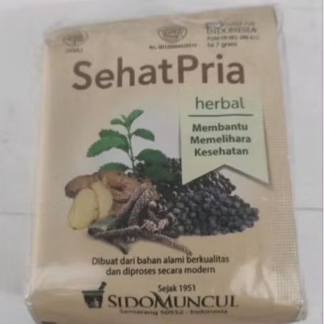 

Jamu Sehat Pria Sido Muncul Kemasan 1pack isi 10sachet