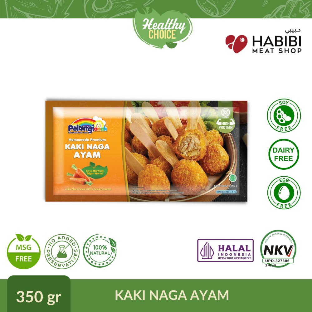 

PELANGI - Kaki Naga Ayam Soy Free, Dairy Free, Egg Free, Halal Non MSG & Non Pengawet