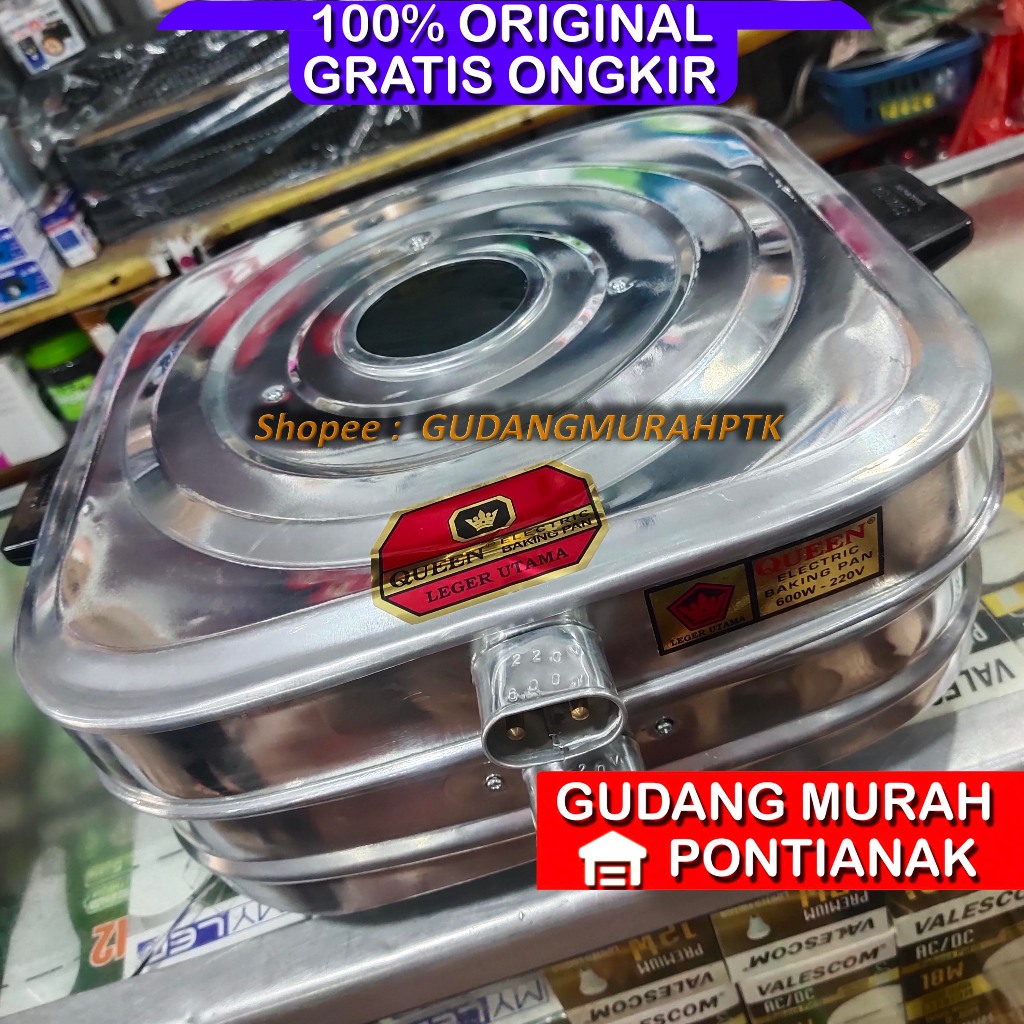 Oven Listrik QUEEN size JUMBO Baking Pan ukuran besar Kue Lapis legit 600 Watt