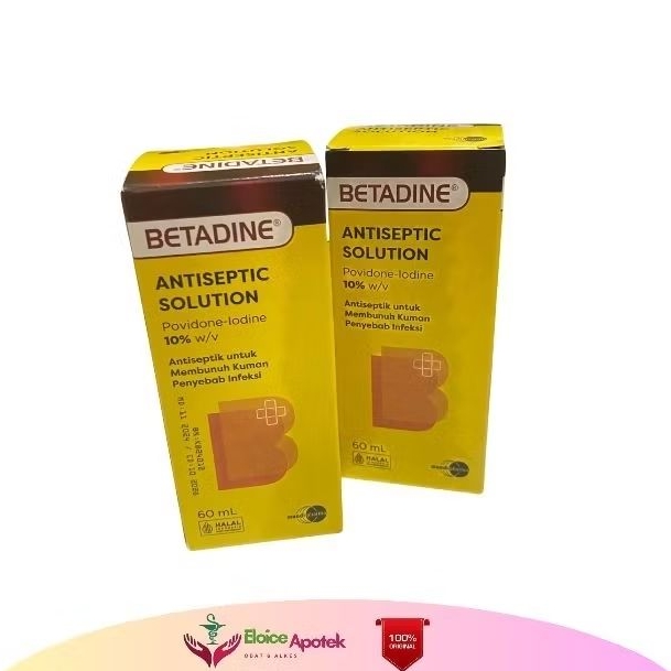 Betadine Solution 60 ML 30 ML / Betadine Antiseptik 60ML, 30ML