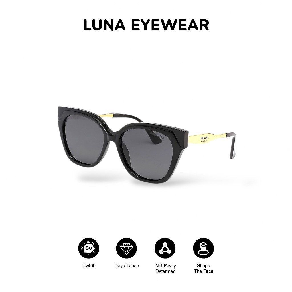 Kacamata Hitam Terbaru Premim Prada58027 Lensa Anti UV Protection Sunglasses Pria Wanita Premium