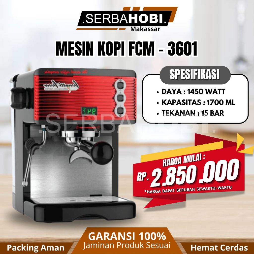 Alat Pembuat Kopi / Mesin Kopi Espresso Machine Fcm-3601