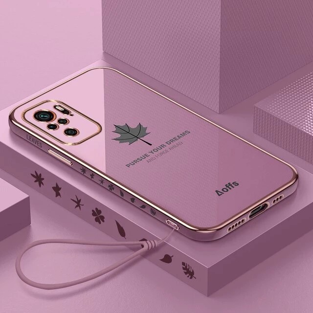 Promo Case Maple Xiaomi Redmi Note 10 4G / Note 10s Softcase Silicon Electro Plating FREE Tali