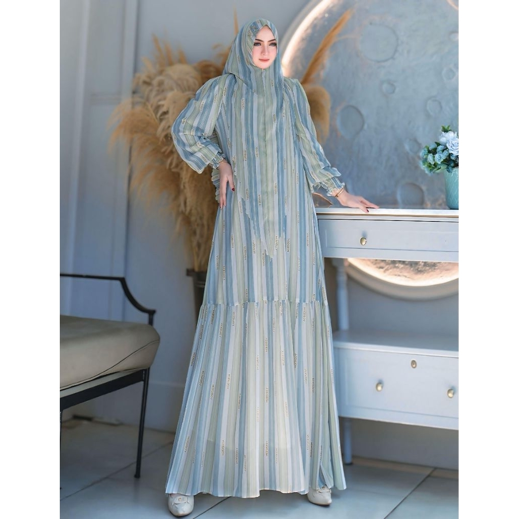 KHATTI series BY.  YODIZEIN  SYARI INDONESIA/ Gamis set syar'i Terbaru