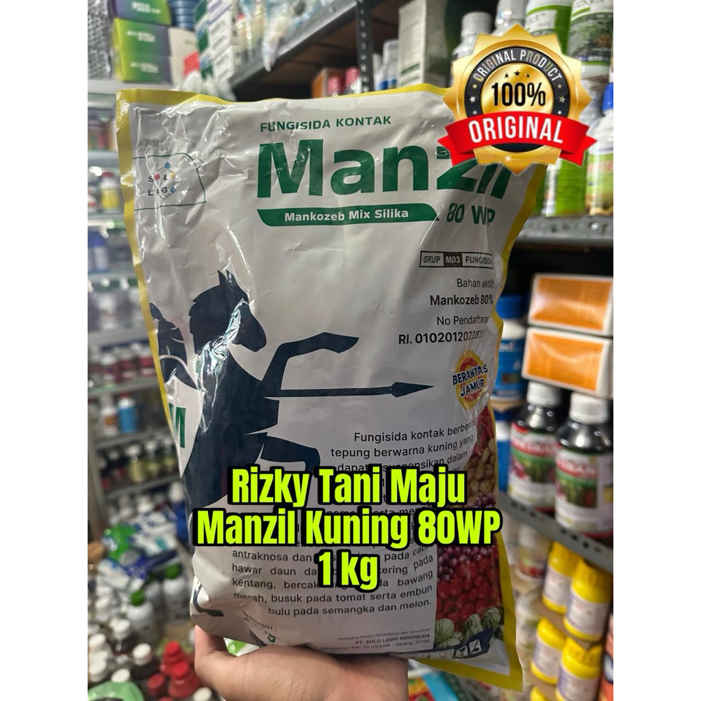 FUNGISIDA MANZIL KUNING 80WP MANKOZEB 1KG