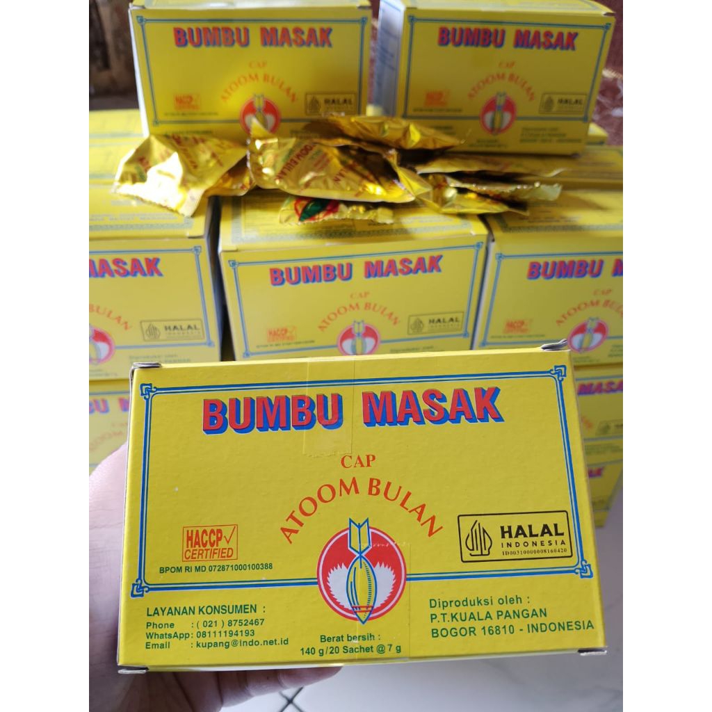 

Atoom Bulan Bumbu Masak Penyedap Rasa 1 Pack isi 20pcs