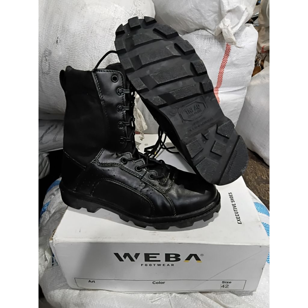 SEPATU PDL WEBA TNI AD SOLRADIAL SPESIAL MILITARY ORIGINAL