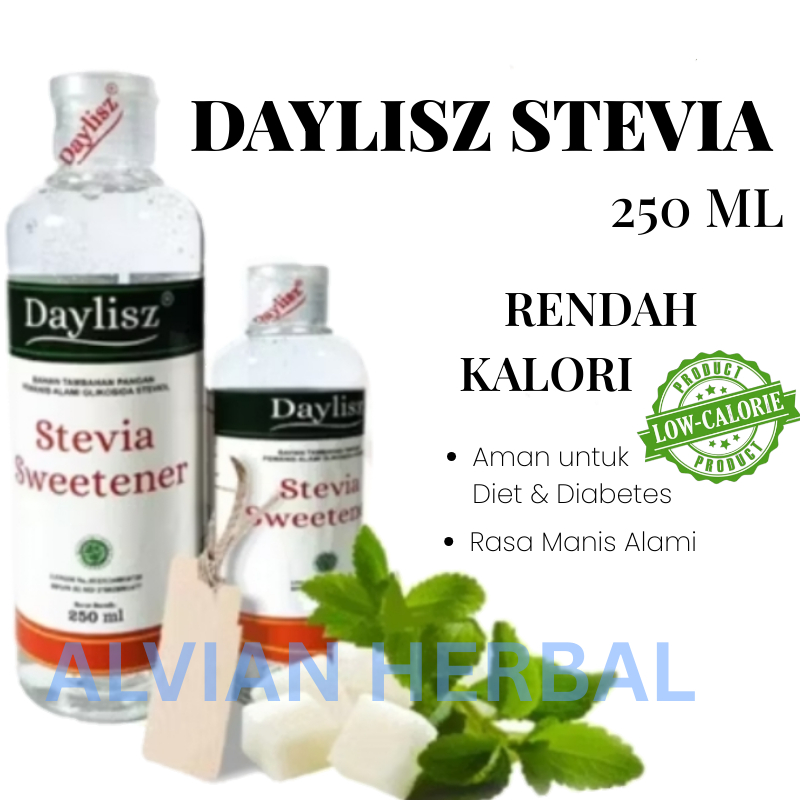 

Gula Cair Daylisz Stevia Sweetener Pemanis Natural Healty 250 ml