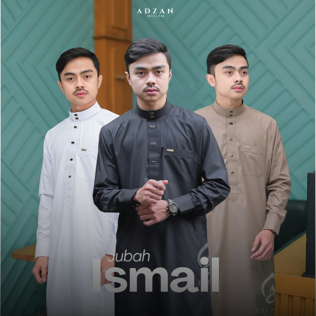 Avoholic.id - Jubah Gamis Pria Exclusive Ismail Warna Abu Tua
