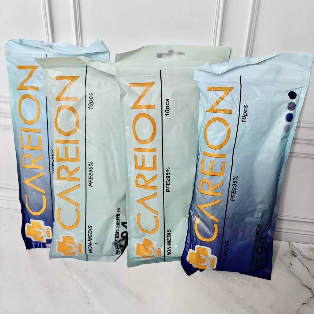 KF94 CAREION GRADATION 1PACK 10PCS MIX WARNA / MASKER KF 94 4PLY GRADASI KOREA MURAH